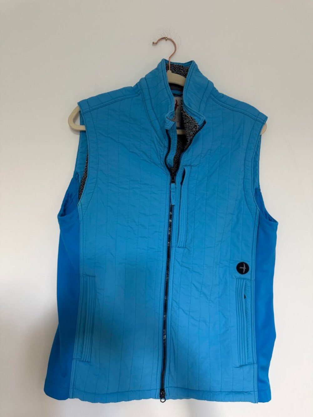 Relwen Windzip Quilted Performance Vest Lightweight Outdoor Gorpcore Blue - L